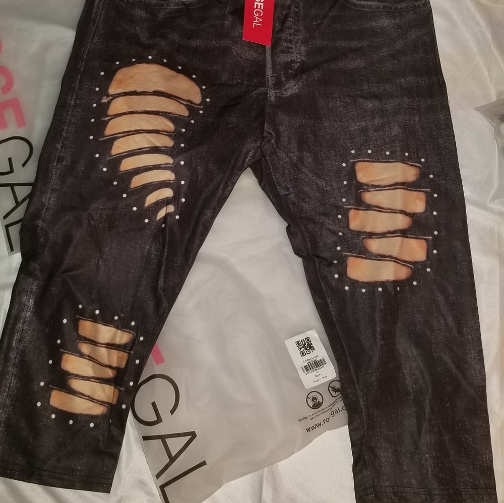 New Large Rosegal Capri Tights